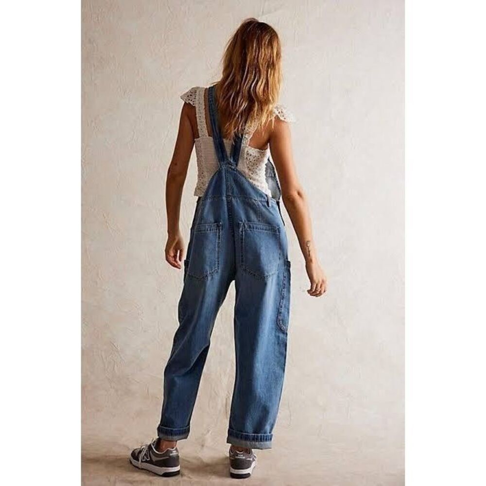 Free People We The Free Way Back Overalls - Picture 2 of 7